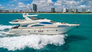 80' Azimut Flybridge "Grace" on water 4