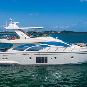 78' Azimut exterior on water